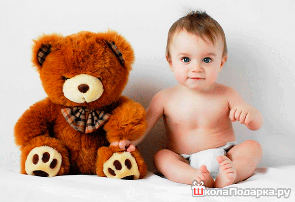 Плюшевый-медведь-для-ребёнка