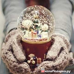 романтический подарок девушке-волшебный снежный шар2