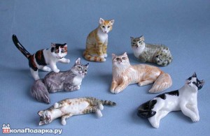 фигурки-кошки-для-коллекции